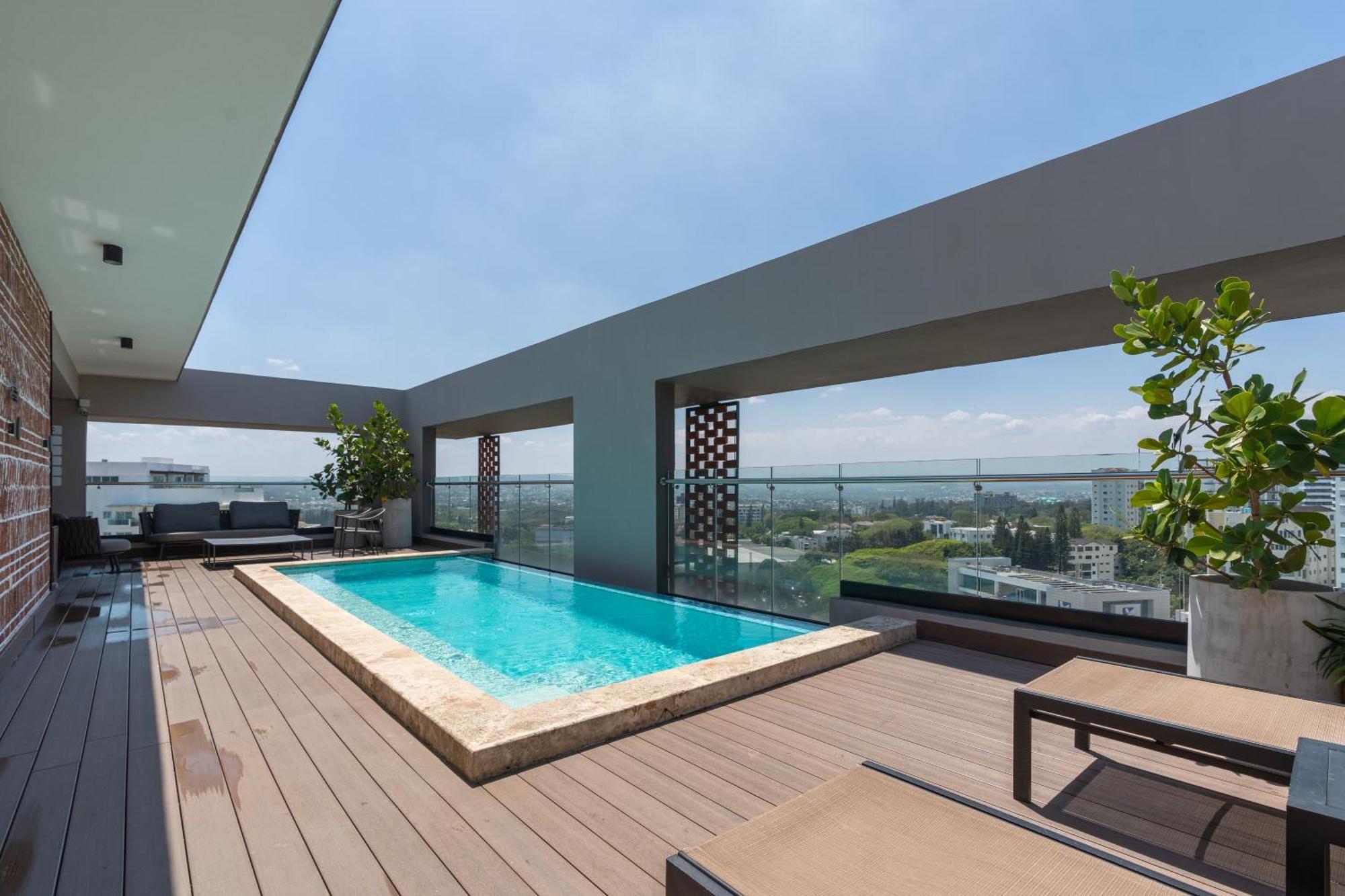 Modern Luxury Condo With Rooftop Pool & Gym Santiago De Los Caballeros Esterno foto